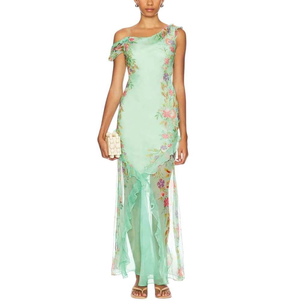 NWT SALONI Seema Silk Dress in Zinnia Garden Size US 6